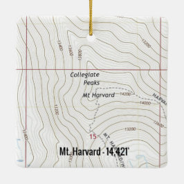 Harvard Colorado Fourteener Keramikornament