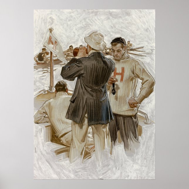 Harvard Crew Team von Edward Eggleston Poster (Vorne)