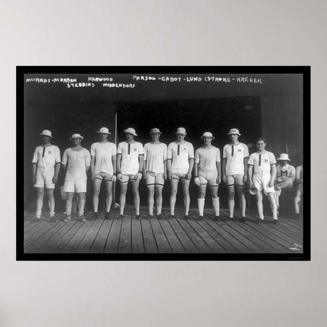 Harvard Varsity Rowing Crew 1915 Poster (Vorne)