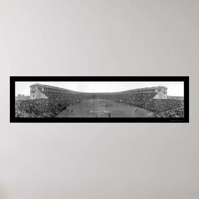 Harvard Yale Football Foto 1911 Poster (Vorne)