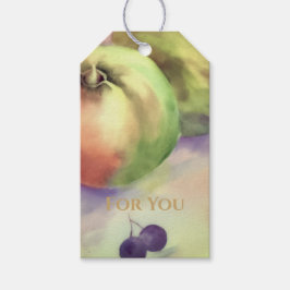 Harvest Apples & Grapes Gift Tag | Orchard Fruit Geschenkanhänger
