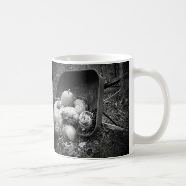 Harvest Barrow of Pumpkins Tasse (Rechts)
