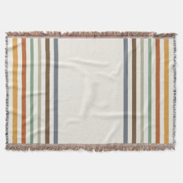 Harvest Blessings Striped Throw Blanket | Autumn Decke