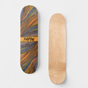 "Harvest Blue Strands" Skate Board Skateboard