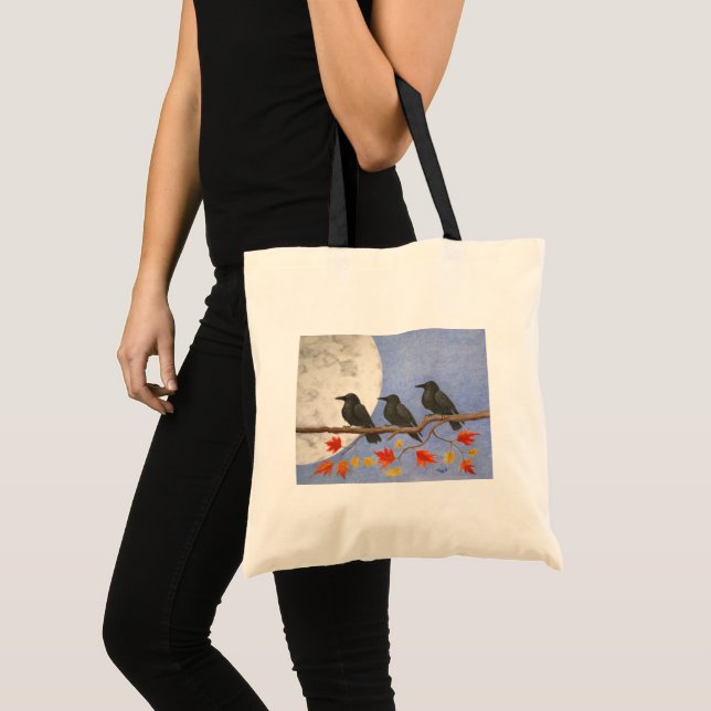 Harvest Crows Tote Bag Tragetasche (Vorderseite (Produkt))