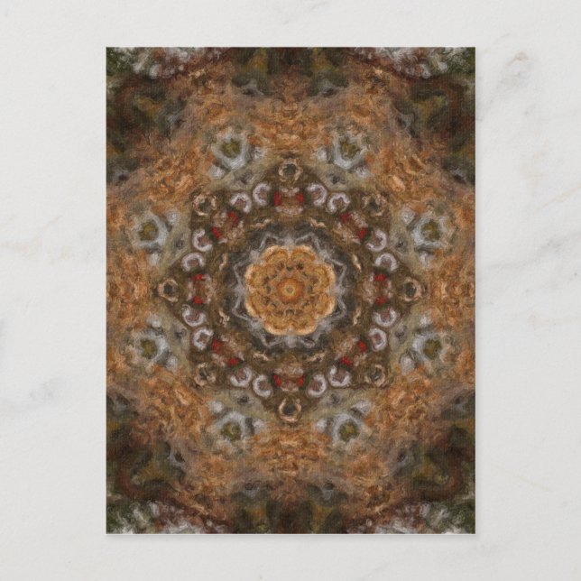Harvest Day Impasto Kaleidoskop Art 5 Postkarte (Vorderseite)