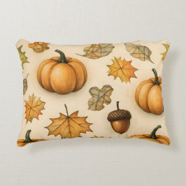 Harvest Doodle Delight | Niedlicher Herbstmuster-T Dekokissen