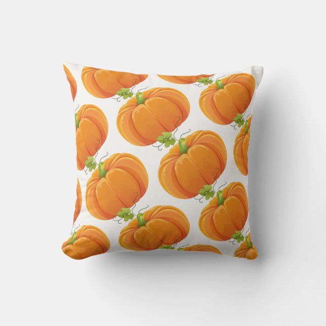 Harvest Fall Pumpkin Pillow Kissen (Vorderseite)