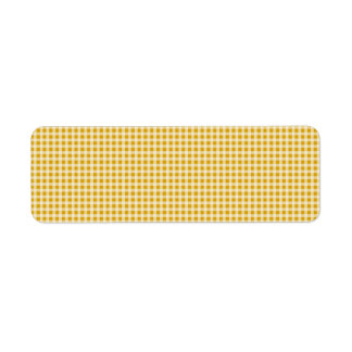 Harvest Gold und White Gingham Karo Kariertes Must