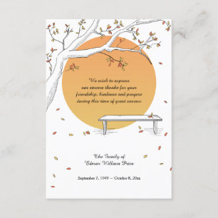 Harvest Moon Bereavement Danke Karte