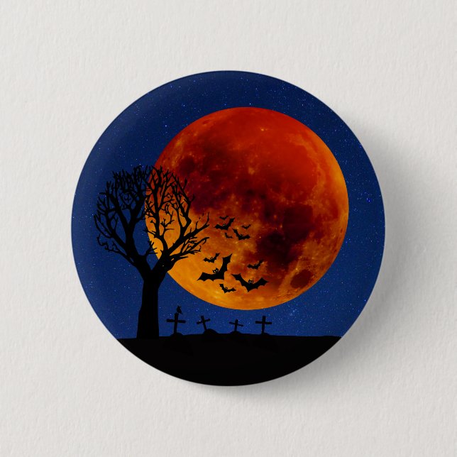 Harvest Moon Halloween Button (Vorderseite)
