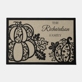 Harvest Scroll Pumpkin Willkommen Fußmatte