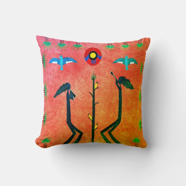 Harvest Song Throw Kissen (Vorderseite)