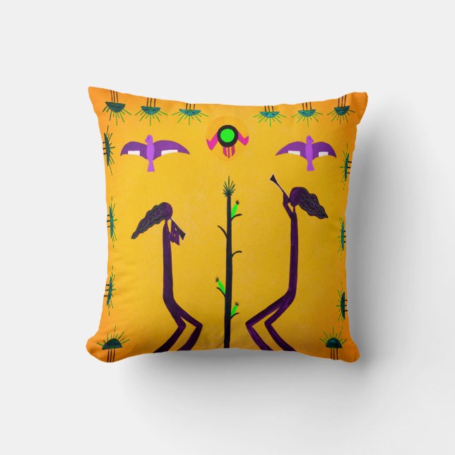 Harvest Song Throw Kissen (Vorderseite)