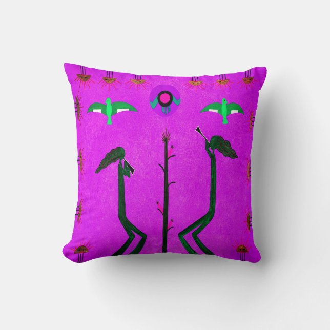 Harvest Song Throw Kissen (Vorderseite)