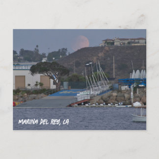Harvest Super Moon - Marina Del Rey, CA Postkarte