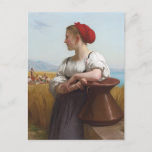 Harvester von Bouguereau Postkarte