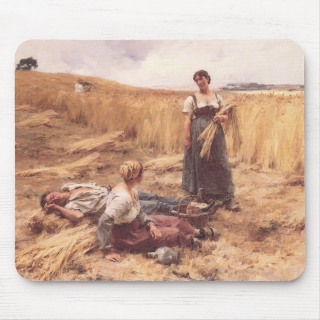 Harvesters in Mont-Saint-Pere Mousepad (Vorne)