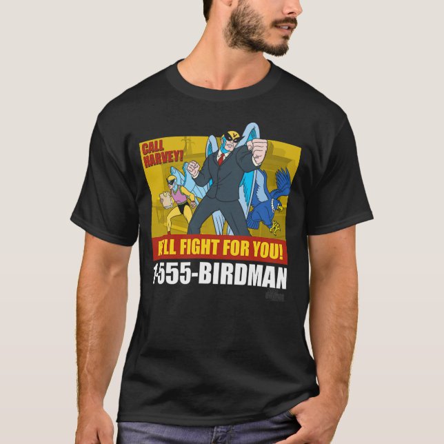 Harvey Birdman, Attorney at Law Birdman Ad T-Shirt (Vorderseite)