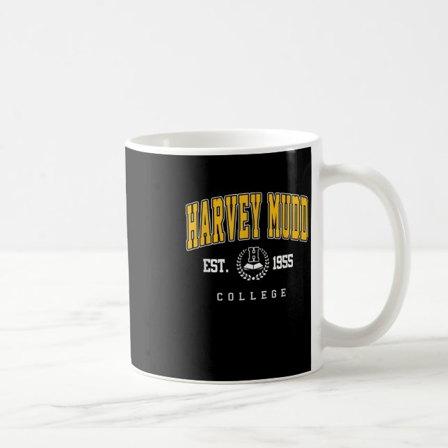 Harvey Mudd Retro Universitätsdesign für Männer Fr Kaffeetasse (Rechts)