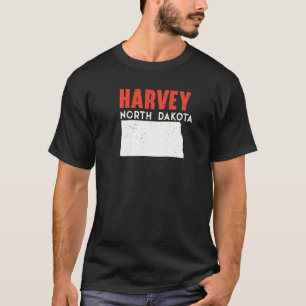 Harvey North Dakota USA Staat America Travel T-Shirt
