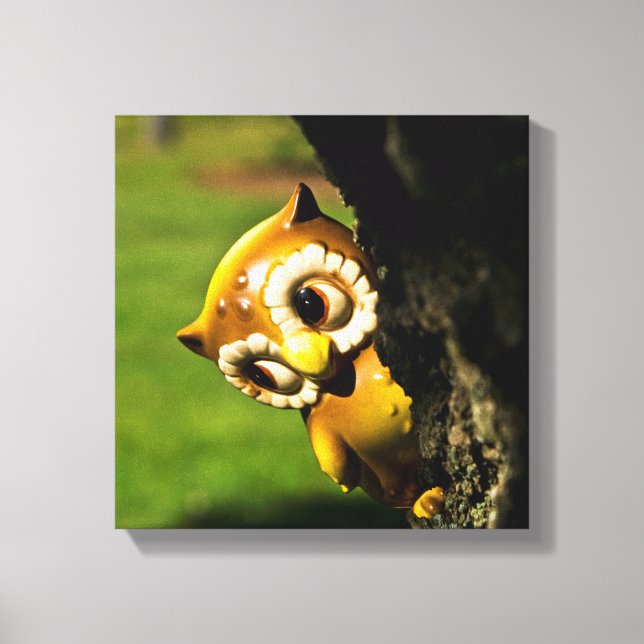 Harvey the Owl II Leinwanddruck (Vorderseite)