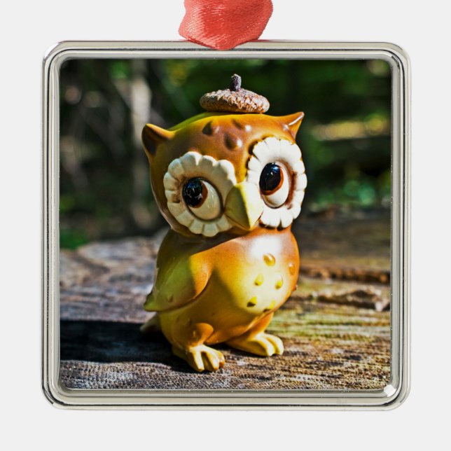 Harvey the Owl III Ornament Aus Metall (Vorne)