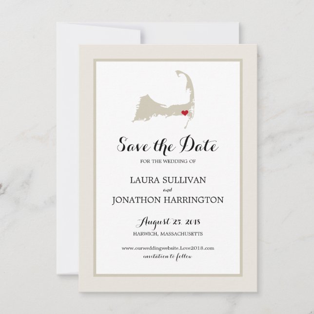 Harwich Wequassett Cape Cod | Hochzeit Save The Date (Vorderseite)