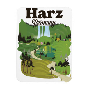 Harz Deutschland Reiseplakat Magnet