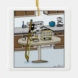 Harz-Kleie-Schnur-Instrument-Bogen-Cartoon Keramikornament