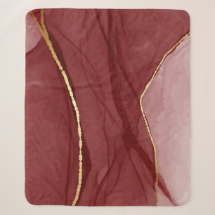 Harzkunst, dunkelroter Marsala-Abstrakter Hintergr Sherpadecke