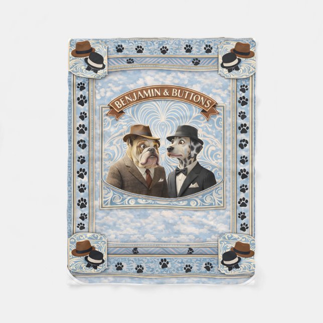 Has Benjamin and buttons dapper dog vintage fleece (Vorderseite)