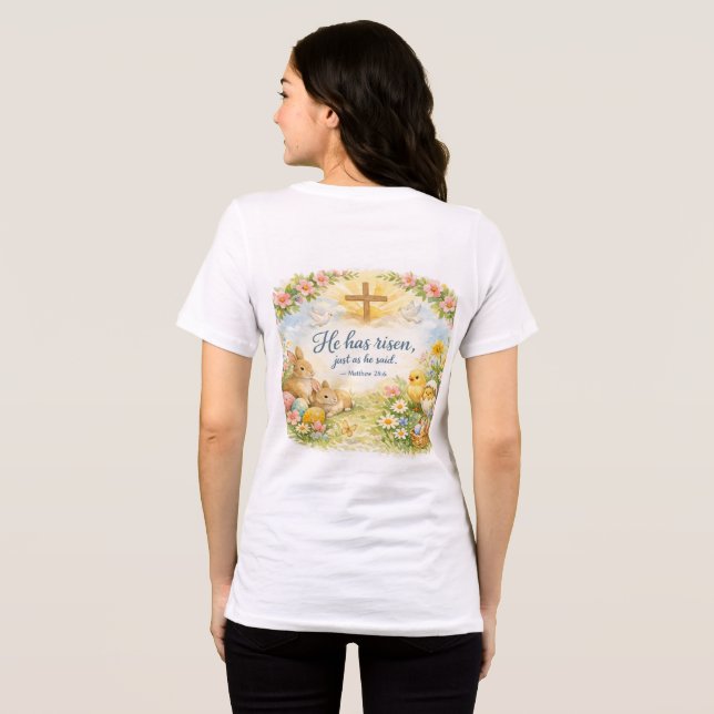 Has Risen adult tshirt (Rückseite voll)
