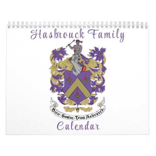 Hasbrouck Familien-Wandkalender Kalender (Titelbild)