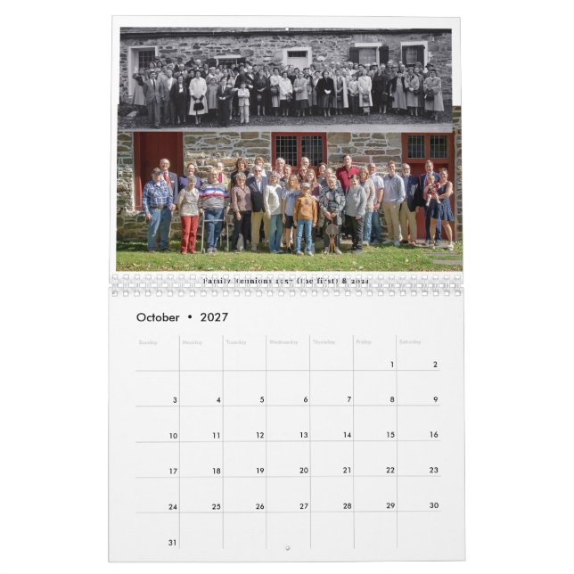 Hasbrouck Family Wall Kalender 2025 (Okt 2027)