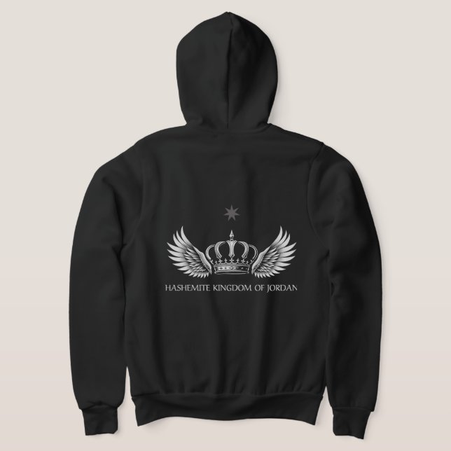 Haschemitisches Königreich Jordan Crown Hoodie (AblageHinten)