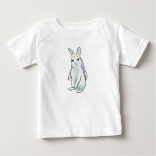 Häschen als Braut mit Blumenkranz Baby T-shirt