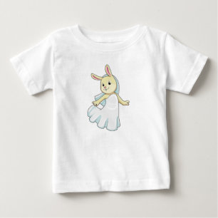 Häschen als Braut mit Schleier Baby T-shirt