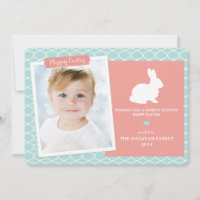 Häschen auf flacher Karte Morrocan