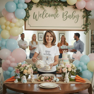 Häschen-Baby-Shower - „Frohe Oma“   Tri-Blend Shirt