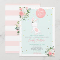 Häschen-Babyparty-Einladung irgendein