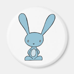 Häschen-Blau-Magnet Magnet