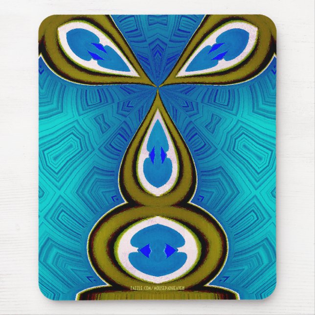 Häschen-Blau Mousepad (Vorne)