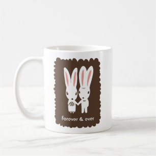Häschen Braut und Bräutigam mit kundenspezifisch Tasse