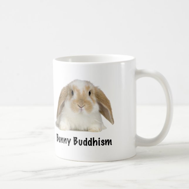 Häschen-Buddhismus Tagline Tasse (Rechts)