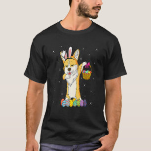 Häschen Corgi Dabbing Hund Frohen Ostertag Ei-Such T-Shirt