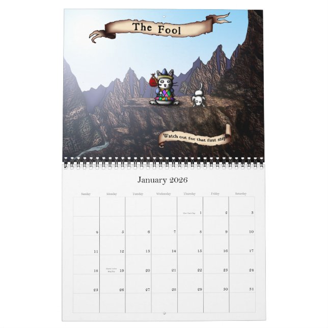 Häschen des Kalenders des Tarot-2011 Kalender (Jan 2026)