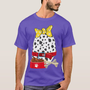 Häschen-Eier-Dalmatiner-Hund-Druck-Häschen-Kleinki T-Shirt