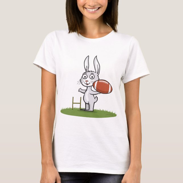 Häschen-Fußball T-Shirt (Vorderseite)