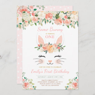 Häschen-Geburtstags-Einladung einiger Einladung